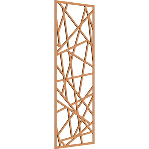 Image of Conway Decorative Pierced Fretwork Wood Wall Panels, 21 3 /8 inchW x 54 3 /8 inchH x 1 /4 inchT, Cherry