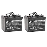 UPG UB12350 12V 35AH Internal Thread Battery for Wheelchair/Scooter - 2 Pack