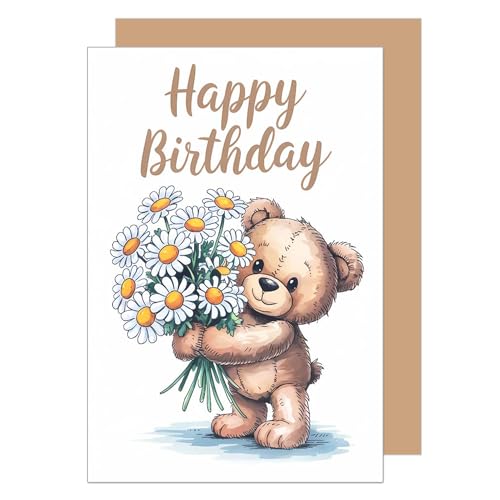 Edition Seidel Carte d'anniversaire de qualité supérieure avec enveloppe - Carte de vœux d'anniversaire - Pour homme, femme, petit ami, petite amie - Motif...