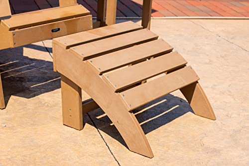 Island Retreat Adirondack Ottoman For Adirondack Chairs - Teak #TOP1