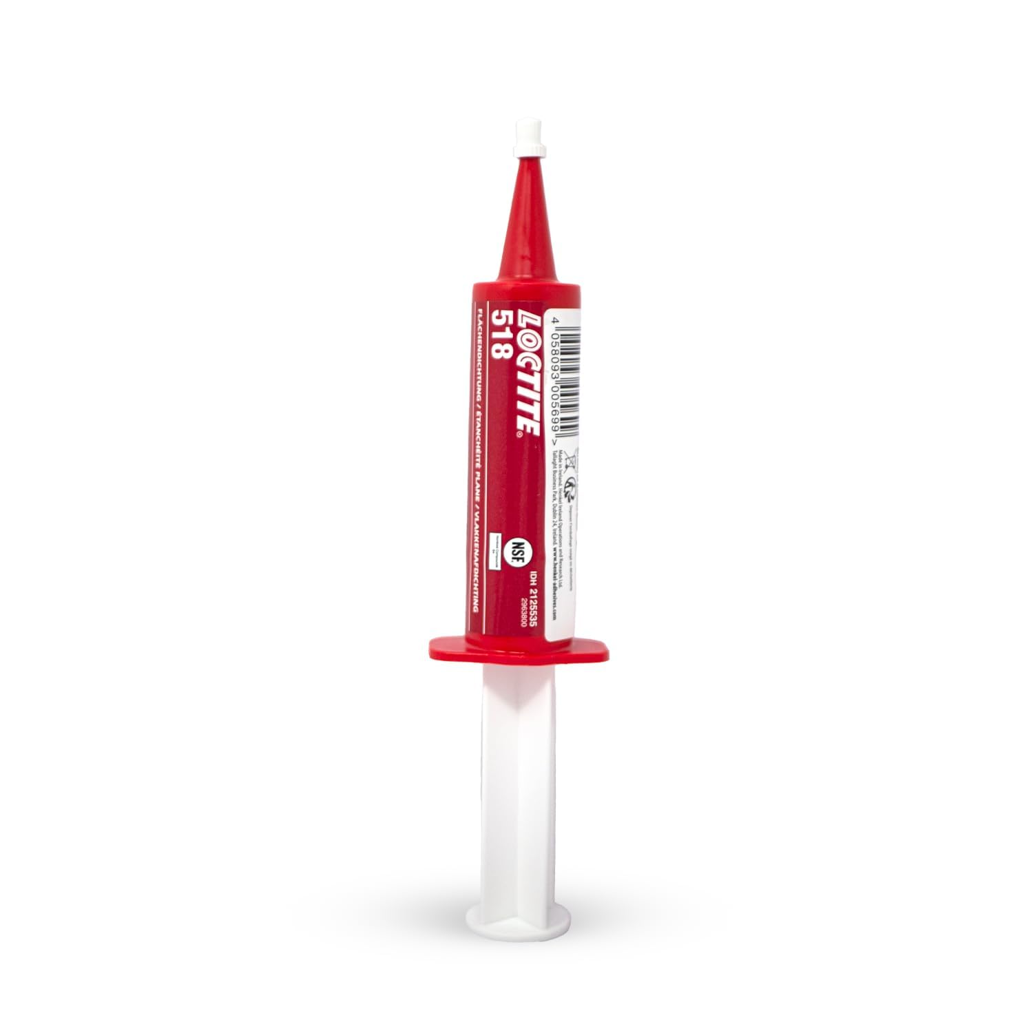 LOCTITE® 518 25ml Blister Seringe - Joint de Surface Anaérobie - Étanchéité Parfaite pour Surfaces Rigides en Métal