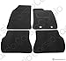Produktbild Carsio Carp-Cut-2658-(32 x 2) maßgeschneiderte Schwarze Teppich-Fußmatten für Ford Fiesta 20022008 (MK6)  4-teiliges Set mit 2 ovalen Clips