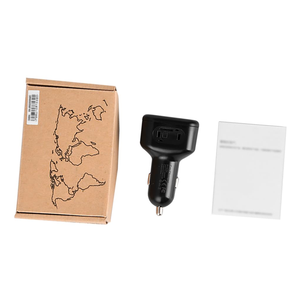 Baceyong 1 x Localizador GPS portátil en tiempo real para vehículos, cargador de coche con doble salida USB con localización GPS, dispositivo de rastreo GPS 2G