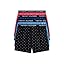 Dahlia Red, Desert Sky, Copenhagen Blue, Anchor Blue W/ Micro Flag Print