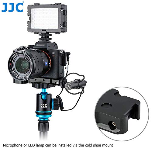 JJC Arca-Type Metal Baseplate Grip para Sony A1 A9 A7RV A7RIV A7RIII A7RII A7IV A7III A7II A7SIII A7SII para la grabación de vídeo de Youtube Vlogger Livestream - imagen 7