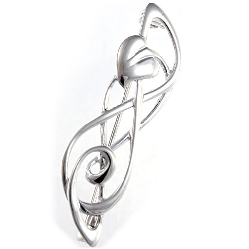 Broche de plata de ley broche con forma de Charles Rennie Mackintosh