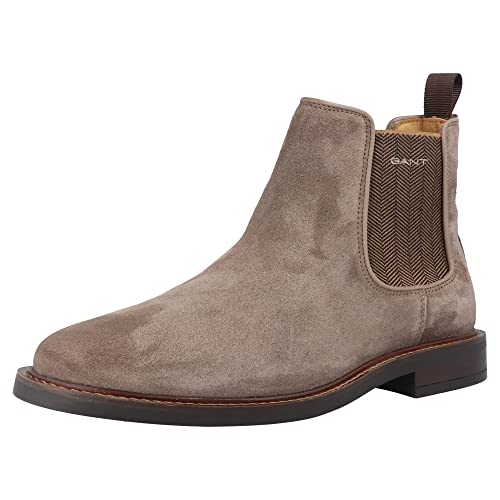 GANT FOOTWEAR Herren ST Akron Chelsea-Stiefel, Taupe, 43 EU
