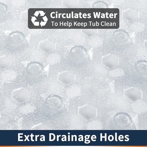 image for Yimobra Bathtub Shower Mat 34.5 x 15.5, Non Slip Bath Mats for Tub Flo