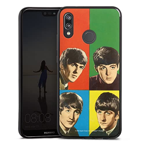 DeinDesign Coque en Silicone Compatible avec Huawei P20 Lite Étui Silicone Coque Souple Rock ‘n’ Roll Visages The Beatles - Les Beatles, Paul McCartney, John Lennon, RIngo Starr, George Harrison DeinDesign Coque en Silicone Compatible avec Huawei P20 Lite Étui Silicone Coque Souple Rock 'n' Roll Visages The Beatles