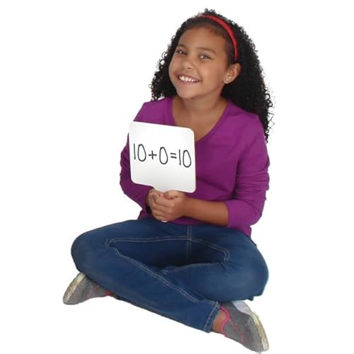 Really Good Stuff Two-Sided Paddle Shaped Dry Erase Boards - Set Of 6 - Blank #TOP3