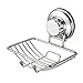 SANNO Suction Soap Dish Holder,Soap Saver Soap Holder Soap Tray Bar Soap Sponge Holder Vacuum Suction Cup Bar Soap Sponge Holder for Shower, Bathroom, Tub and Kitchen Sink - rust proof stainless steel