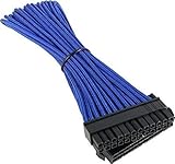 Sexe: male/female BitFenix Rallonge de câble 24 Broches ATX Bleu/Noir 30 cm