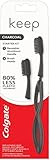 Colgate Keep Replaceable Head Toothbrush, Whitening Starter Kit Charcoal