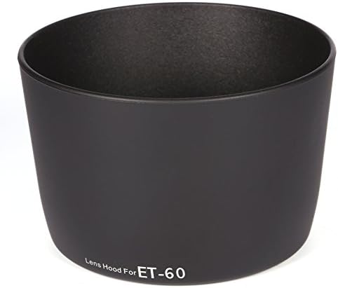Entatial Camera Lens Hood, ET-60 ABS Plastic Lens Hood Black Professional Lens Hood Sun Shade for F/4-5.6 75-300mm f/4-5.6 USM for Canon