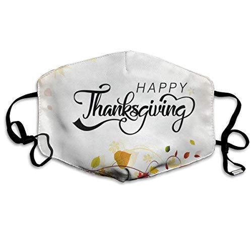 Preisvergleich Produktbild Vbnbvn Mundmaske,Wiederverwendbar Anti Staub Schutzhülle, Dustproof Washable Reusable Happy Thanksgiving Day Mouth Cover Mask Respirator Germ Protective Safety Warm Windproof Mask