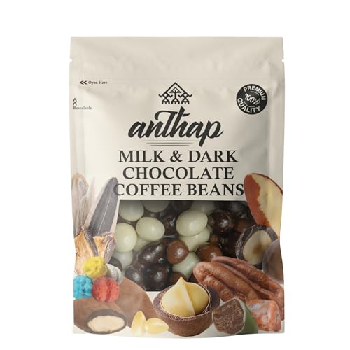 Anthap Mix Chocolate Coffee Beans Chocolate Covered Perfect with Coffee Perfect as Gifts 500g