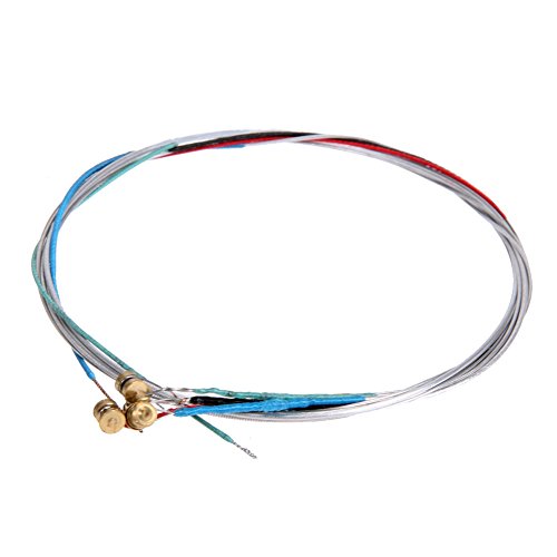 Fiorky Violinsaiten 4/4 Komplettset, Geigensaiten Professioneller Geigensaitenersatz E-A-D-G Kern Musikinstrumententeile Aluminium Violinzubehör