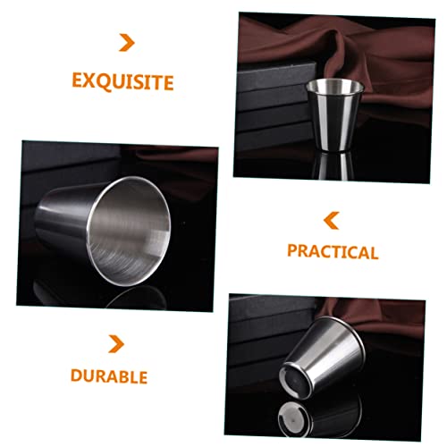 BESTonZON Copo De Água De Aço Inoxidável Copo De Tequila Canecas De Café Copo De Vidro Portátil Copo