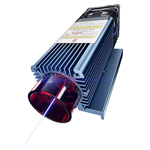 SCULPFUN S9 Laser Module, 90W Effect Power Laser Head for Engraving Machine, 0.06 * 0.06mm Ultra-Fine Compressed Spot, 15mm Wood High Energy Laser Cutter, Compatible with Most Laser Engraver