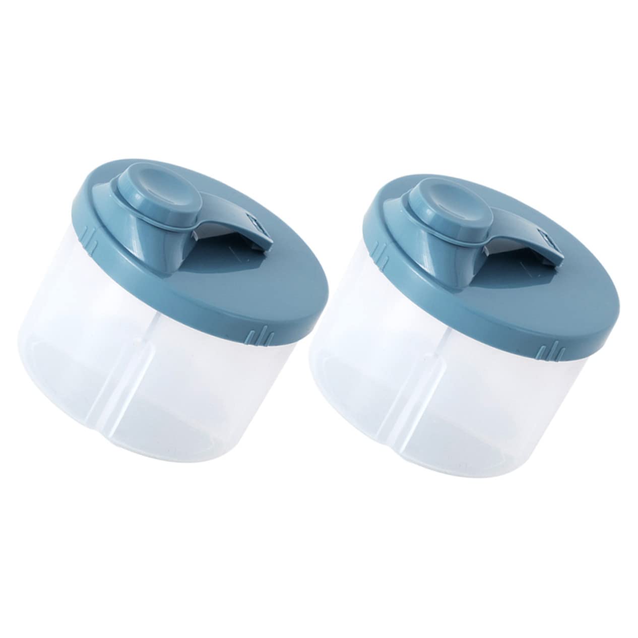 FAVOMOTO 2-Pack Dispenser Milk Powder Dispenser Four-Compartment Container Travel Dispenser