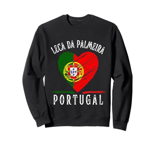 Portugal Flag Heart Leca Da Palmeira City Sudadera