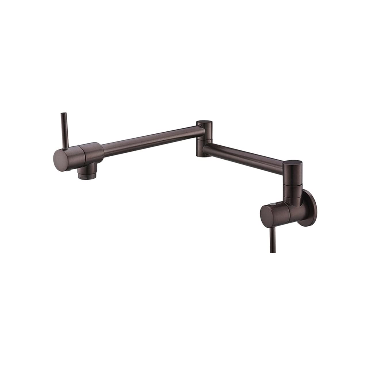 Brass Pot Filler Faucet Swing Spout Wall Mounted Brushed Nickel Black Quality Kitchen,Durability(ORB Bronze)