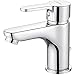 GRIFEMA PORTO-G11003 Miscelatore Monocomando per Lavabo Bagno, Rubinetto da Bagno (G3/8 Pollici), Cromo/Argento