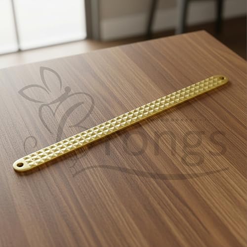Image of Brass 108 Pyramid Strip |Size- 10.5Inch |Weight of 1 Pyramid Strip- 132gm Approx |Vastu Remedy Tool | Strip with Pyramid Design for Correcting Corner | Home & Spritual Decor | Pack of 3