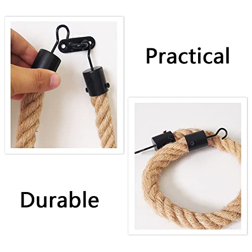 Yuanyoutong Toilet Paper Holder, Vintage Design Rope Toilet Paper Roll Holder, Wall Mounted Toilet Tissue Holder, Hanging Nautical Beach Farmhouse Bathroom Accessories #TOP4