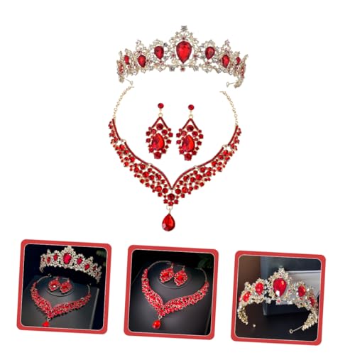 Bijoux en strass de haute qualité en alliage rouge d'exception - 3