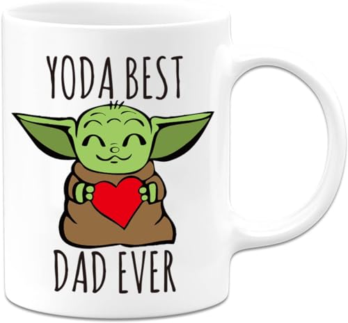 Taza de cerámica Baby Yoda Best Dad Ever 11 oz