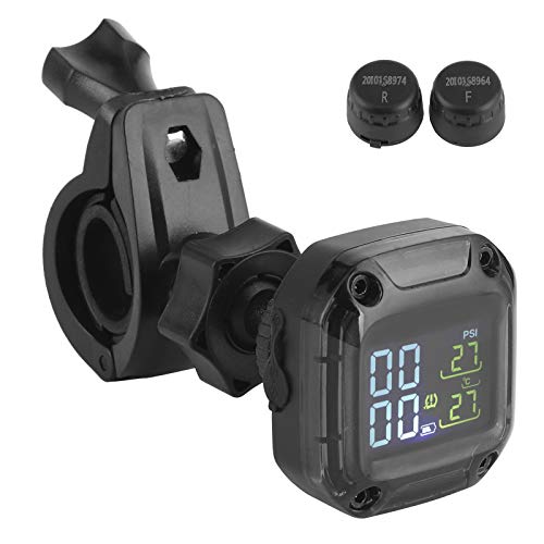 Akozon Motorcycle TPMS with 2 Sensors