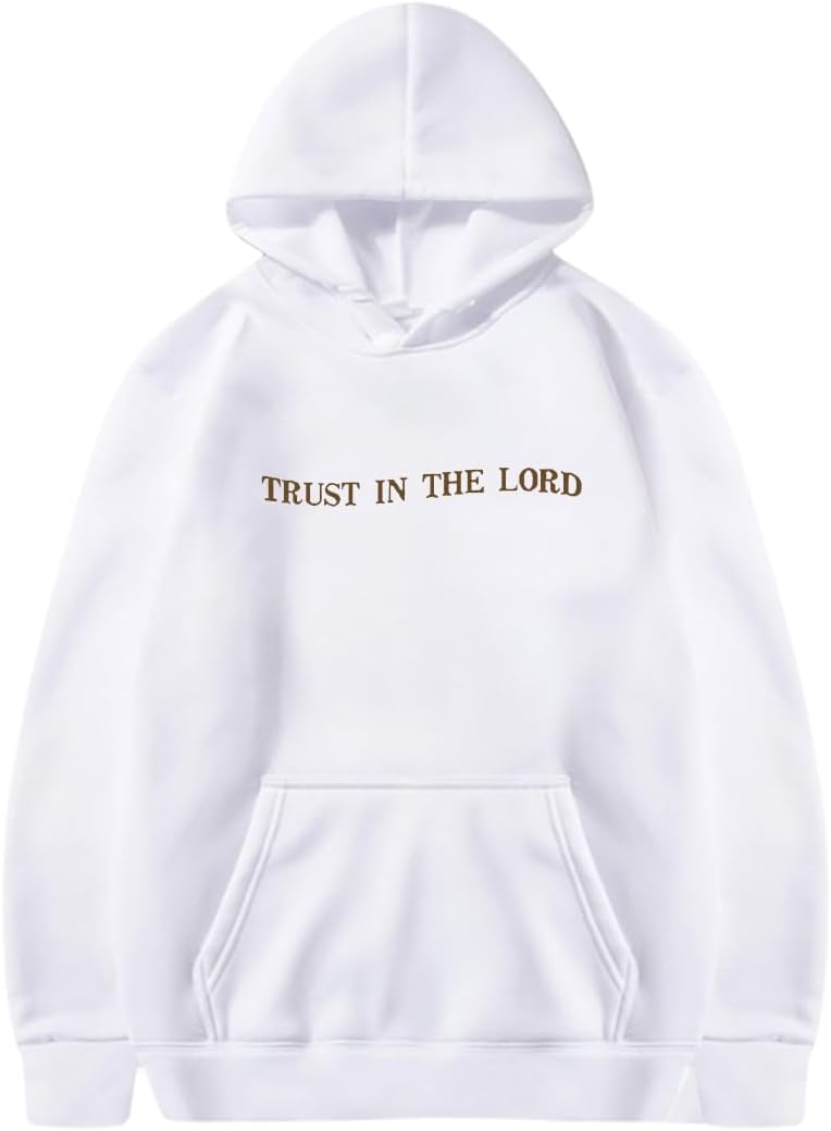 TRUST IN THE LORD Hoodie Christian Faith Religious God Tops Man Woman Pullover Sweatshirt Y2K Longsleeve - Image 3