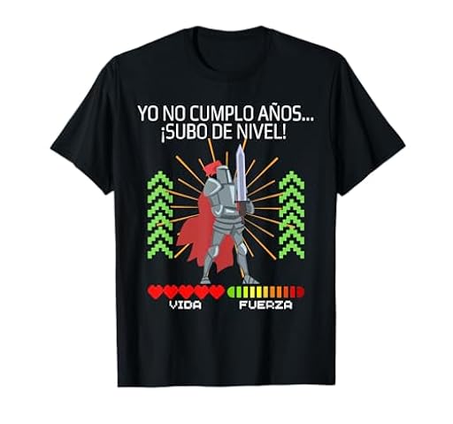 La Cueva del Gamer Yo No Cumplo Años Subo de Nivel Videojuegos RPG Gaming Friki Camiseta Unisex Adulto Black S Manga Larga T-Shirt Camisa Gaming RPG Fans | Ya disponible en tu tienda friki favorita! En mundofriki.es!