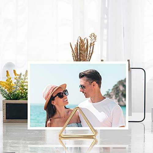 CDIYTOOL 120Pcs Triangle Table Card Holders, Wedding & Party Table Number Holders, Photo & Picture Stand Clips (Gold) - Image 4