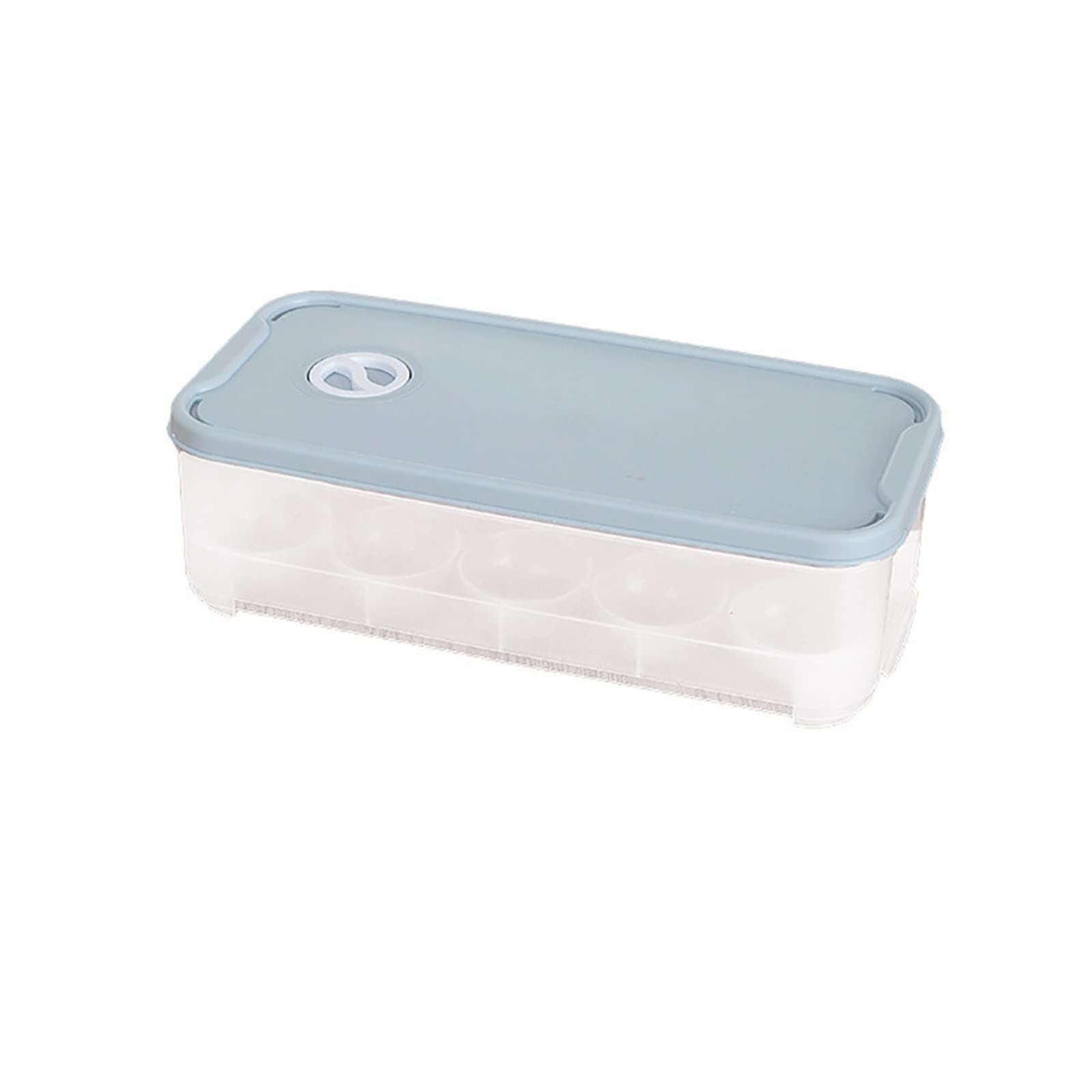 Bandeja de plástico para huevos, Bandeja plástica azul de la caja almacenamiento del huevo for el organizador tenedor contenedor refrigerador los 24.5x12x7cm