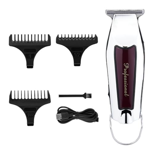 Tijeras de peluquería, Cortadora De Pelo Profesional for Hombre, Recargable Por USB, Máquina Barba