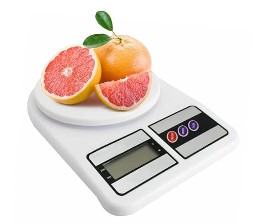 SQUADO Bilancia da Cucina Digitale - Alta Precisione, Design Compatto Da 1 Gr A 7 Kg e Facile da Usare