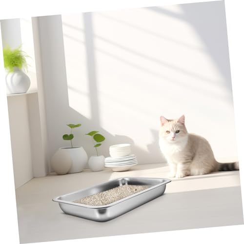 ORFOFE Caixa bandeja de areia para coelho penico de gatinho banheiro para animais de estimação banhe