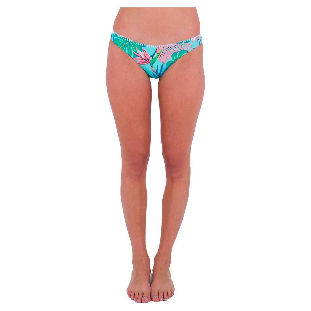 Hurley Women's Java Tropical Rvsb Moderate Bottom Bikini Panties, Tide Pool, XS