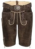 Spieth&Wensky Herren Lederhose Veit mit Gürtel Nutria/St 134-D Sand 52