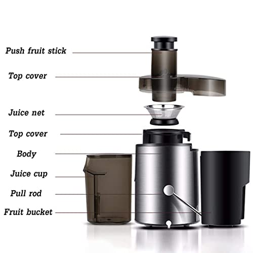 Máquina de espremer, extrator de suco de boca larga Espremedores para frutas e vegetais inteiros, aç