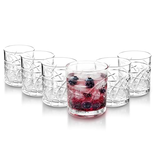Image of CELLO Swirl Juice Tumbler Glass Set of 6, 215ml Each | Dishwasher Safe |Comfortable Grip & Stackable |Perfect Glasses for Drinking Water, Juice, Cocktail, Cold Drinks | for Daily Use & Gifting
