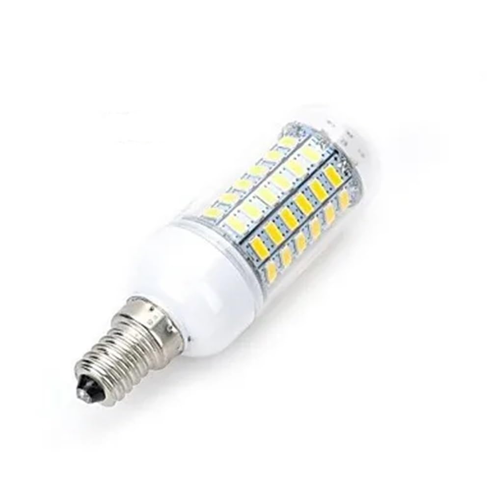 NXCVBNKZJ KJXP Lighting, Pack of 5, LED Corn Bulbs AC220V E14/GU10/G9/E27/B22 7W 69-SMD5730 Warm White/Cool White Corn Lamps(Cold White,E14 220V)