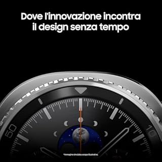 Samsung Galaxy Watch8 Classic (Black, BT, 46mm) Smartwatch Galaxy AI, Design Resistente agli Urti, Ghiera Girevole, Processore 3nm, Monitoraggio Attività Fisica e Sonno, One UI 8 [Versione Italiana]