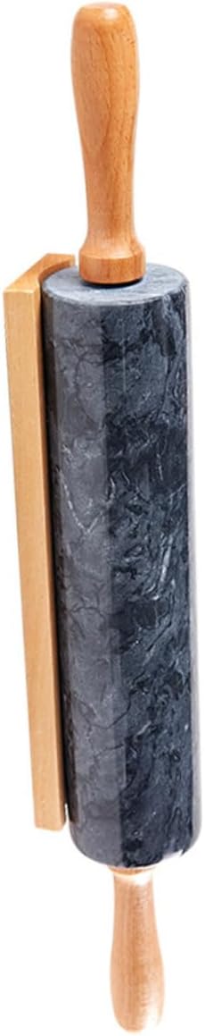 Natural Marble Rolling Stick Wooden Handle Dough Roller Cooking Rolling Pin Baking Roller