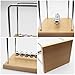 QLKUNLA Newtons Cradle Balance Balls Science Physics Gadget Desktop Decoration Kinetic Motion Toy for Home and Office (Beech,5 Balls)