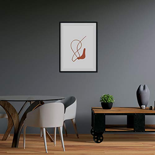 Pack de láminas Árido Nacnic A3: cuadros de pared minimalistas en tonos marrones 3