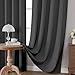 Joydeco 84Inch Blackout Curtains for Bedroom, Black Out Curtains 84 inch Long, Thermal Insulated Long Drapes 2 Panels Set, Room Darkening Grommet Grey Curtains for Living Room, Cortinas para Sala