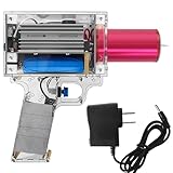 Tesla Coil Handheld Gun Artificial Lightning Wireless & Rechargeable Arc Plasma Portable Mini Spark Gap Arc Generator Experiment Science Toy Model Acrylic Handle